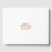 Peach Peony Wedding Gästebuch (Rückseite)