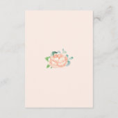 Peach Peony Wedishing Well Cards Begleitkarte (Rückseite)