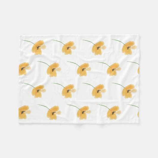 Peach Petal Blanket Fleecedecke (Vorderseite (Horizontal))