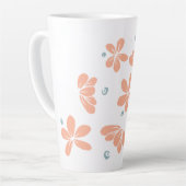 Peach Petal Floral Erste Tasse (Linke Ecke)