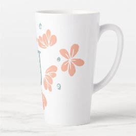Peach Petal Floral Erste Tasse