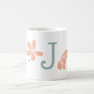 Peach Petal Floral Erste Tasse