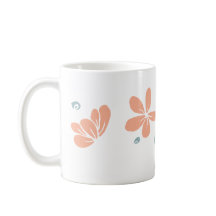 Peach Petal Floral Erste Tasse