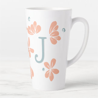 Peach Petal Floral Erste Tasse