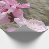 Peach petal flower geschenkpapier (Ecke)