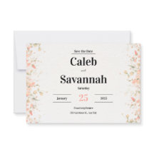 Peach Petal Speichern der Datumskarten