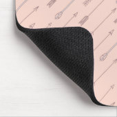 Peach Pfeile Mousepad (Ecke)