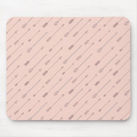 Peach Pfeile Mousepad (Vorne)