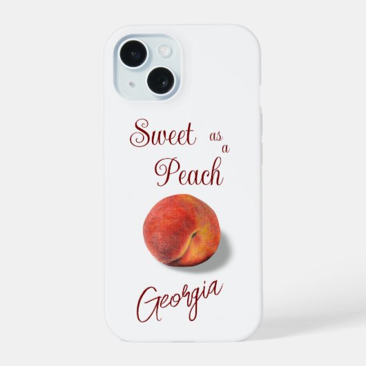 Peach Phone Case iPhone 15 Hülle (Rückseite)