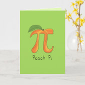Peach Pi Grußkarte Karte (Gelbe Blume)
