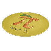 Peach Pi Niedlich Mathe Pi Day Pie Cutting Board Schneidebrett (Ecke)