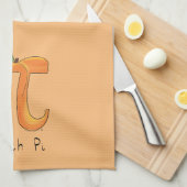 Peach Pi Niedlich Mathematik Pi Day Pie Backen Küc Geschirrtuch (Viertel Falte)