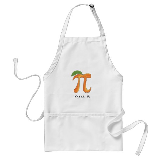 Peach Pi Niedlich Mathematik Pi Day Pie Backen Sch Schürze (Vorne)
