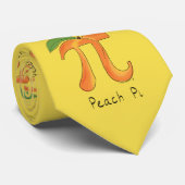 Peach Pi Niedlich Mathematiklehrer Pi Day Krawatte (Gerollt)