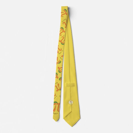 Peach Pi Niedlich Mathematiklehrer Pi Day Krawatte (Rückseite)