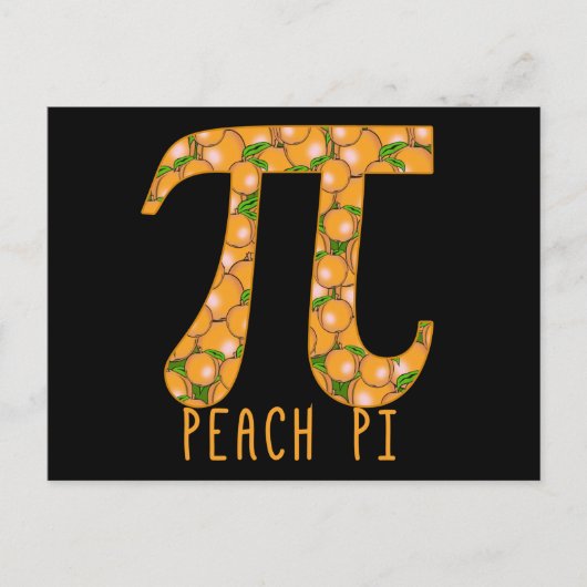 Peach Pi Postkarte (Vorderseite)
