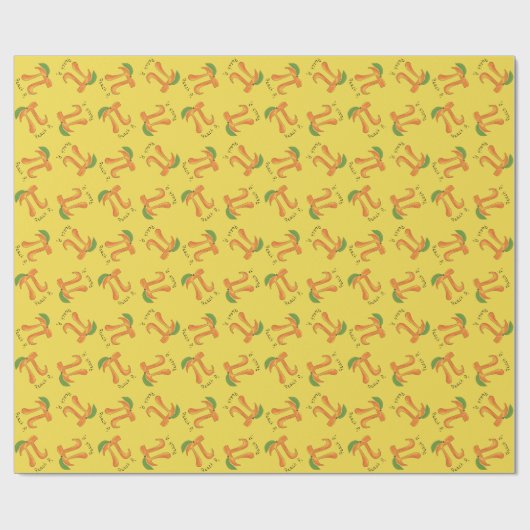 Peach Pi Symbol Math Lehrer Geschenkpapier (Flach)