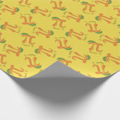 Peach Pi Symbol Math Lehrer Geschenkpapier (Ecke)