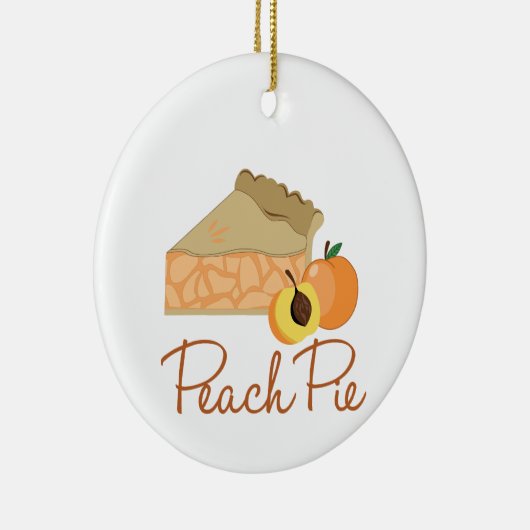 Peach Pie Keramik Ornament (Rechts)