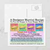 Peach Pie Martini Rezept Karte (Vorne/Hinten)