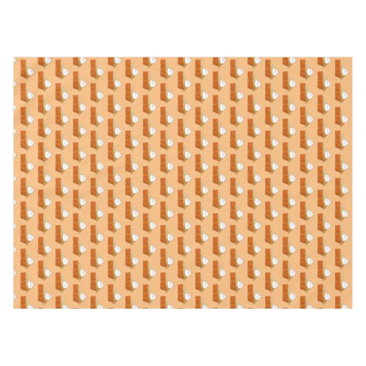 Peach Pie Slice Schnappschüsse Teller Tischdecke (Vorderseite (Horizontal))