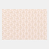 Peach Pineaple Damask Geschenkpapier Set (Vorderseite)