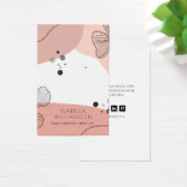 Peach Pink Blume Sketch Earring Display Card (Schreibtisch)