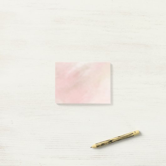 Peach Pink Blush Gefärbte Krawatte Post-it Klebezettel (Auf Schreibtisch)