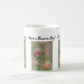 Peach Pink Cactus Watercolor Blume Kaffeetasse (Mittel)