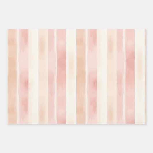 Peach Pink Cream Tulips Geschenkpapier Set (Vorderseite)
