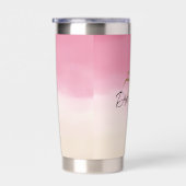 Peach Pink Gold Tropical Palm Tree Thermobecher (Rechts)