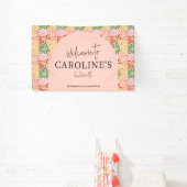 Peach Pink Groovy Abstrakt Banner (InSitu)