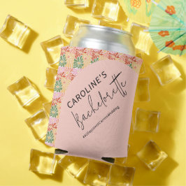 Peach Pink Groovy Abstrakt Dosenkühler