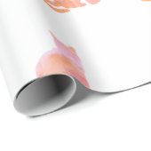 Peach Pink Kitty Pattern Geschenkpapier (Rolleneckpunkt)