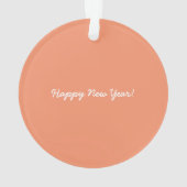 Peach Pink Niedlich Weihnachtsmann und Weihnachtsm Ornament (Rückseite)
