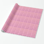 Peach Pink Ombre Liebe Brautparty Geschenkpapier (Ungerollt)