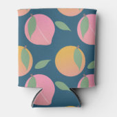 Peach Pink Orange Frucht Pattern Marine Dosenkühler (Vorderseite)