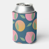 Peach Pink Orange Frucht Pattern Marine Dosenkühler (Kanne Rückseite)