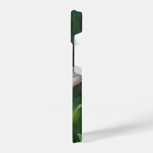 Peach Pink Tropical Liege Blume Art Phone Case iPhone Hülle (Linke Seite)