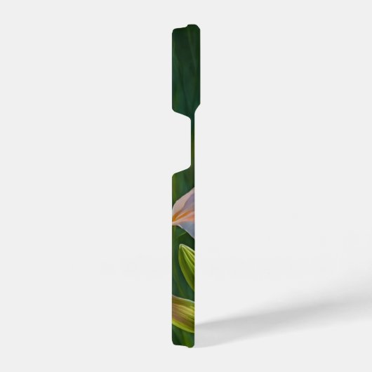 Peach Pink Tropical Liege Blume Art Phone Case iPhone Hülle (Rechte Seite)