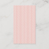 Peach Pink Tumbler Care Instructions Business Card Visitenkarte (Rückseite)