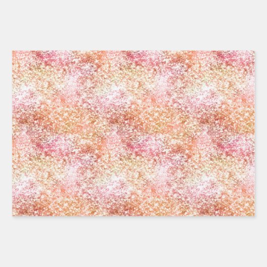 Peach Pink Unicorn Dream Geschenkpapier Set (Vorderseite 3)