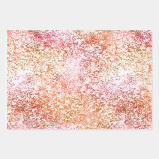 Peach Pink Unicorn Dream Geschenkpapier Set (Vorderseite 3)