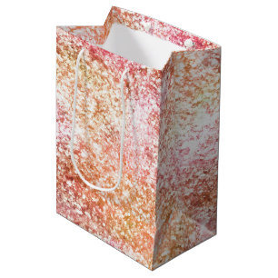 Peach Pink Unicorn Dream Glitzer Mittlere Geschenktüte