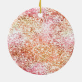 Peach Pink Unicorn Dream Keramik Ornament (Hinten)