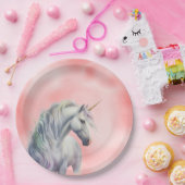 Peach Pink Unicorn Dream Pappteller (Party)