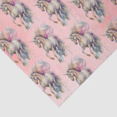 Peach Pink Unicorn Dream Seidenpapier (Detail)