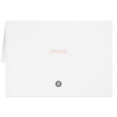 Peach Pink White Floral Alphabet Hochzeit Vielen D (Rückseite Horizontal)