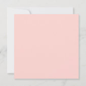 Peach Pink White Green Floral Herzkranz Hochzeit Einladung (Rückseite)