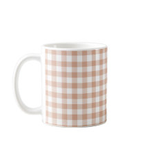 Peach Plaid Gingham Pattern Retro Color